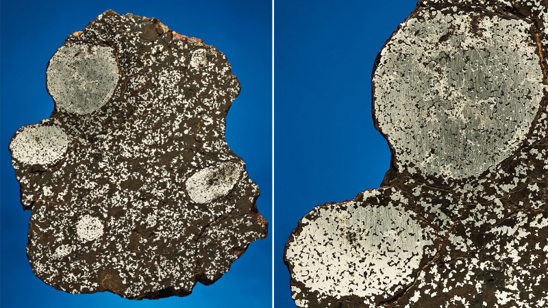 Illustration for article titled 30 Starry Wonders Hiding Inside of Dull Meteorites